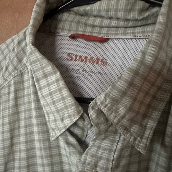 Simms Green Plaid Button-Up Shirt - Picture 2 of 2